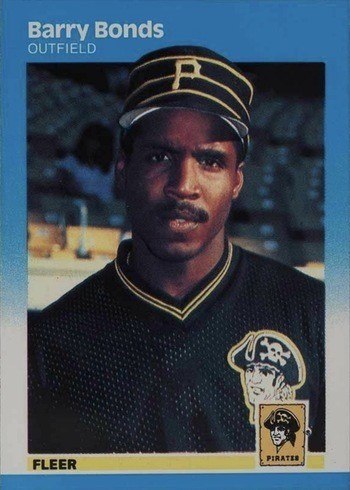 1987 Fleer #604 Barry Bonds Rookie Card