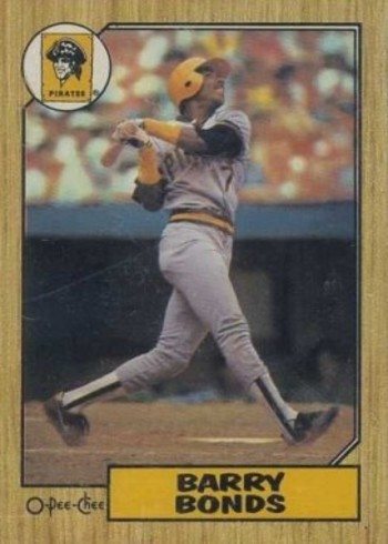 1987 O Pee Chee #320 Barry Bonds Baseball Card 1987 O Pee Chee #320 Barry Bonds Baseball Card