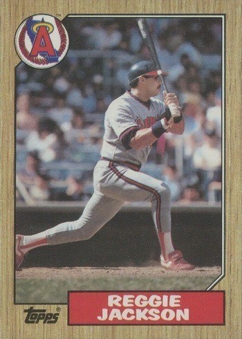 1987 Topps #300 Reggie Jackson Baseball Card 1987 Topps #300 Reggie Jackson Baseball Card