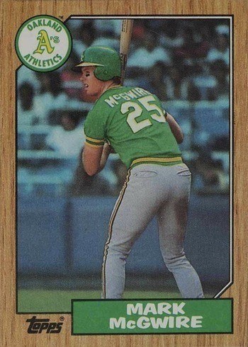 1987 Topps #366 Mark McGwire Rookie Card 1987 Topps #366 Mark McGwire Rookie Card