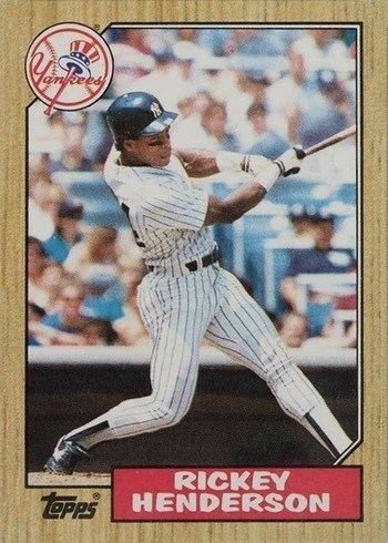 1987 Topps #735 Rickey Henderson Baseball Card