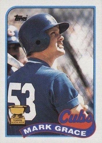 1989 Topps #465 Mark Grace Baseball Card 1989 Topps #465 Mark Grace Baseball Card