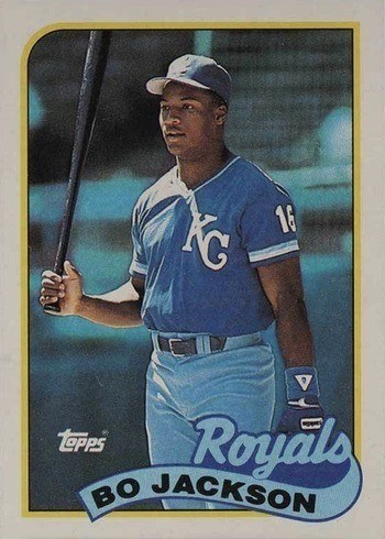 1989 Topps #540 Bo Jackson Baseball Card 1989 Topps #540 Bo Jackson Baseball Card