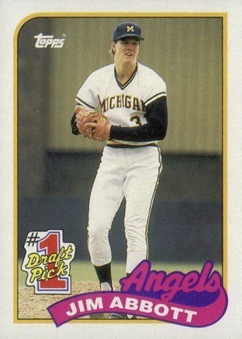 1989 Topps #573 Jim Abbott Baseball Card