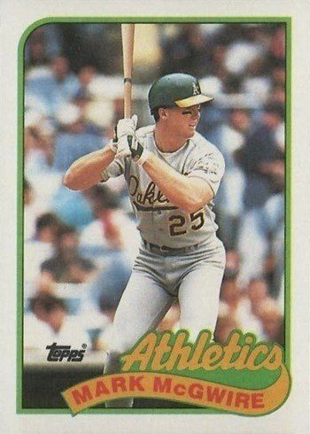 1989 Topps #70 Mark McGwire Baseball Card 1989 Topps #70 Mark McGwire Baseball Card