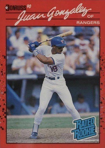 1990 Donruss #23 Juan Gonzalez Rookie Card
