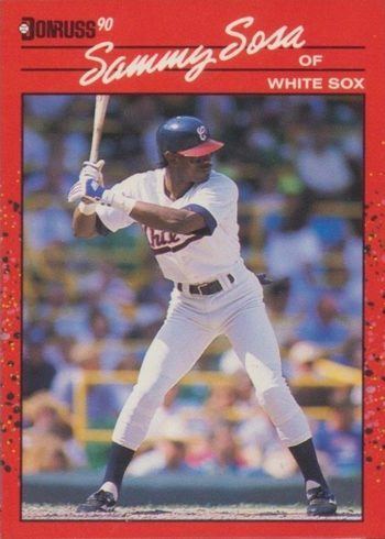1990 Donruss #489 Sammy Sosa Rookie Card 1990 Donruss #489 Sammy Sosa Rookie Card