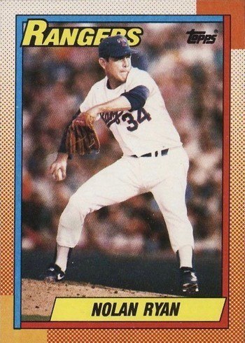 1990 Topps #1 Nolan Ryan Baseball Card 1990 Topps #1 Nolan Ryan Baseball Card