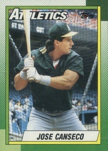 1990 Topps #250 Jose Canseco Baseball Card 1990 Topps #250 Jose Canseco Baseball Card
