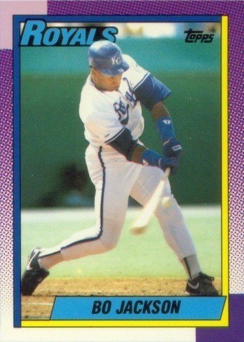 1990 Topps #300 Bo Jackson Baseball Card 1990 Topps #300 Bo Jackson Baseball Card