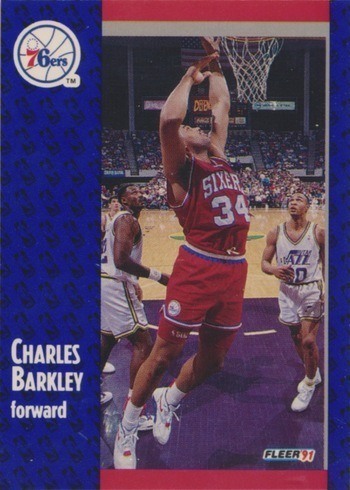 1991 Fleer #151 Charles Barkley Basketball Card 1991 Fleer #151 Charles Barkley Basketball Card