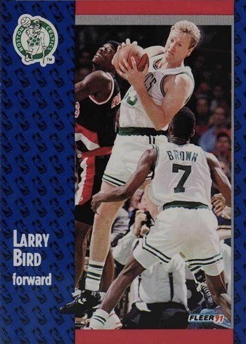 1991 Fleer #8 Larry Bird Basketball Card
