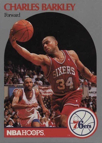 1990 NBA Hoops #225 Charles Barkley Basketball Card 1990 NBA Hoops #225 Charles Barkley Basketball Card