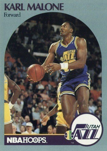 1990 NBA Hoops #292 Karl Malone Basketball Card 1990 NBA Hoops #292 Karl Malone Basketball Card
