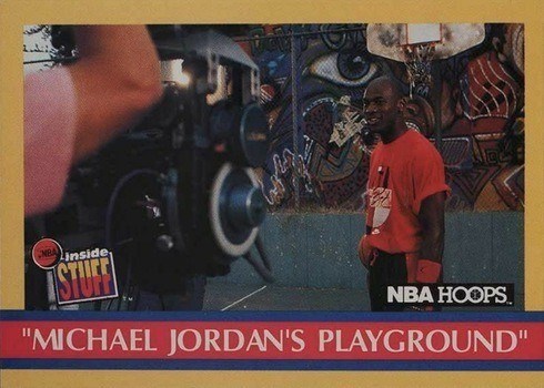 1990 NBA Hoops #382 Michael Jordan's Playground Basketball Card 1990 NBA Hoops #382 Michael Jordan's Playground Basketball Card