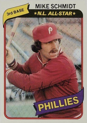 1980 Topps #270 Mike Schmidt Baseball Card 1980 Topps #270 Mike Schmidt Baseball Card