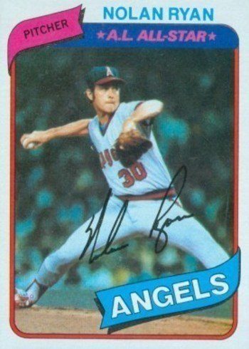1980 Topps #580 Nolan Ryan Baseball Card 1980 Topps #580 Nolan Ryan Baseball Card