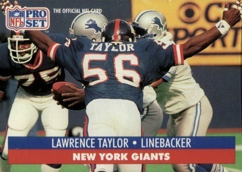 1991 Pro Set #602 Lawrence Taylor Football Card 1991 Pro Set #602 Lawrence Taylor Football Card