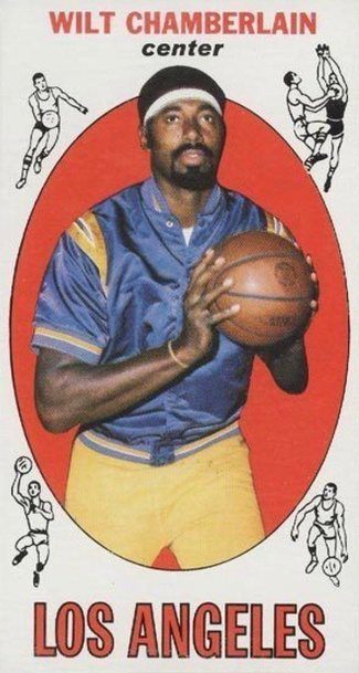 1969 Topps #1 Wilt Chamberlain Basketball Card 1969 Topps #1 Wilt Chamberlain Basketball Card