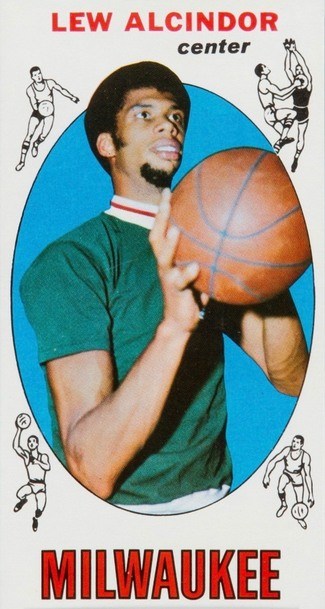 1969 Topps #25 Kareem Abdul Jabbar Rookie Card 1969 Topps #25 Kareem Abdul Jabbar Rookie Card