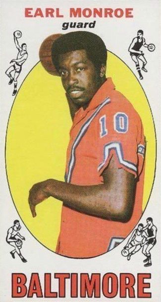 1969 Topps #80 Earl Monroe Rookie Card 1969 Topps #80 Earl Monroe Rookie Card