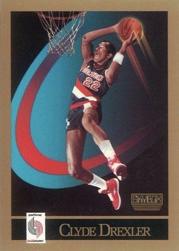 1990 SkyBox #233 Clyde Drexler Basketball Card 1990 SkyBox #233 Clyde Drexler Basketball Card