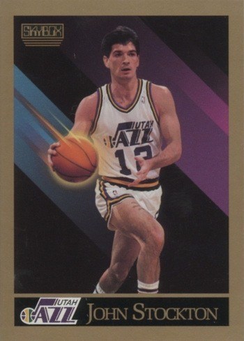 1990 SkyBox #284 John Stockton Basketball Card