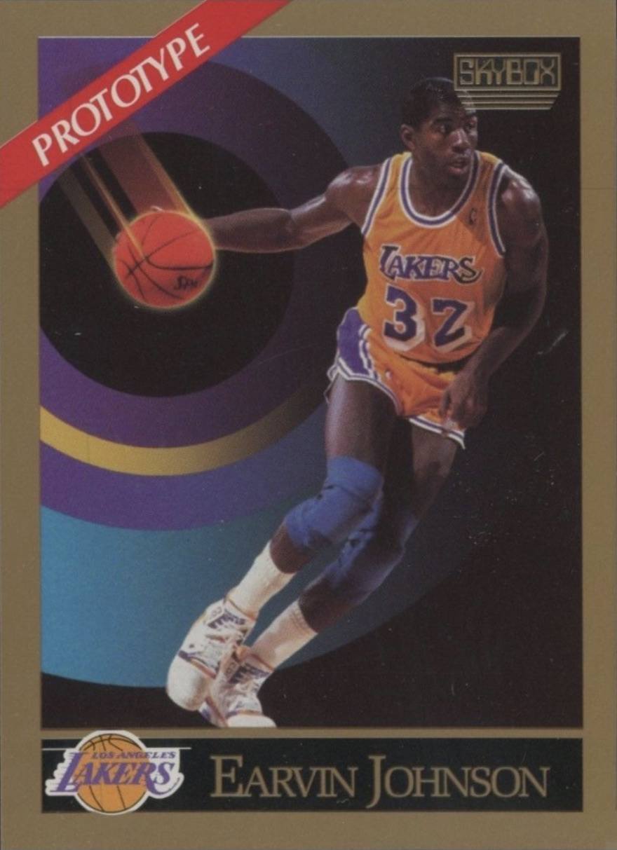1990 Skybox Prototype Magic Johnson Basketball Card 1990 Skybox Prototype Magic Johnson Basketball Card