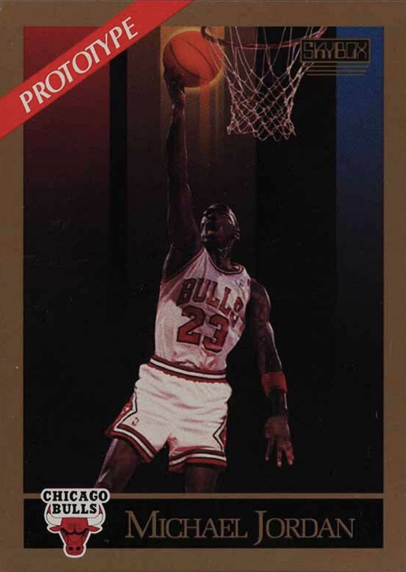 1990 Skybox Prototype Michael Jordan Basketball Card 1990 Skybox Prototype Michael Jordan Basketball Card