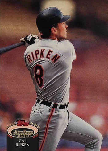 1992 Topps Stadium Club #1 Cal Ripken Jr. Baseball Card 1992 Topps Stadium Club #1 Cal Ripken Jr. Baseball Card