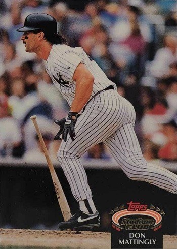 1992 Topps Stadium Club #420 Don Mattingly Baseball Card 1992 Topps Stadium Club #420 Don Mattingly Baseball Card