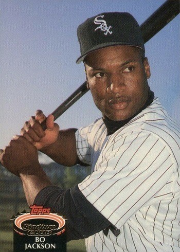 1992 Topps Stadium Club #654 Bo Jackson Baseball Card 1992 Topps Stadium Club #654 Bo Jackson Baseball Card