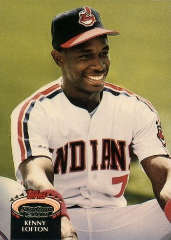 1992 Topps Stadium Club #695 Kenny Lofton Rookie Card 1992 Topps Stadium Club #695 Kenny Lofton Rookie Card