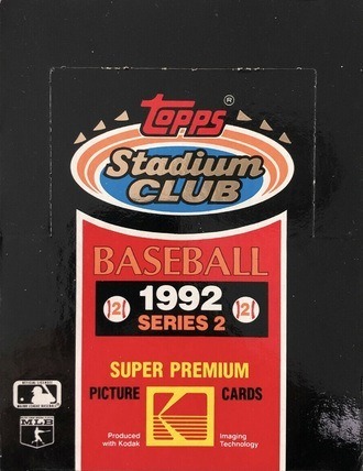 Unopened Box of 1992 Topps Stadium Club Baseball Cards