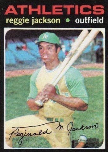 1971 Topps #20 Reggie Jackson Baseball Card 1971 Topps #20 Reggie Jackson Baseball Card