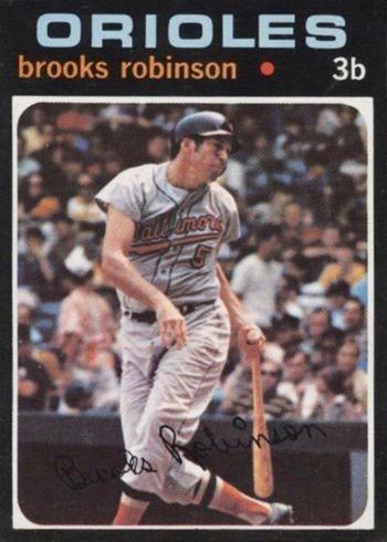 1971 Topps #300 Brooks Robinson Baseball Card 1971 Topps #300 Brooks Robinson Baseball Card