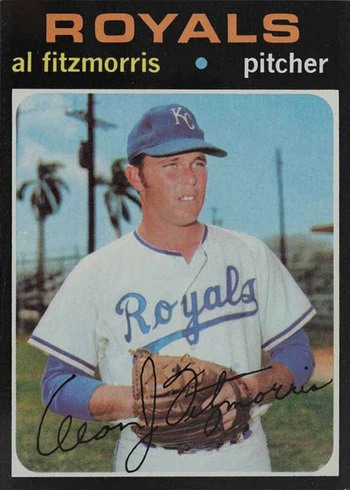 1971 Topps #564 Al Fitzmorris Baseball Card 1971 Topps #564 Al Fitzmorris Baseball Card