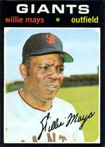 1971 Topps #600 Willie Mays Baseball Card 1971 Topps #600 Willie Mays Baseball Card