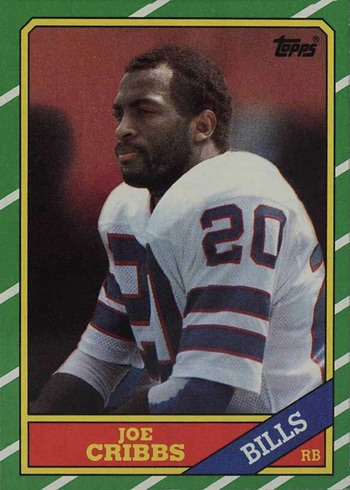 1986 Topps #385 Joe Cribbs Football Card