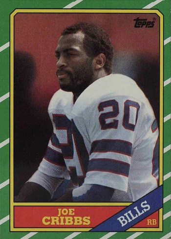 1986 Topps #385 Joe Cribbs Football Card 1986 Topps #385 Joe Cribbs Football Card