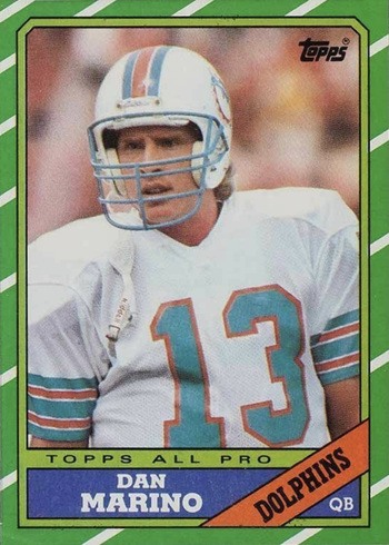 1986 Topps #45 Dan Marino Football Card 1986 Topps #45 Dan Marino Football Card