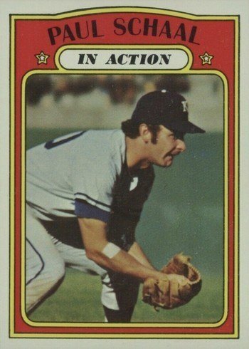 1972 Topps #178 Paul Schaal In Action Baseball Card 1972 Topps #178 Paul Schaal In Action Baseball Card