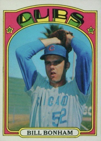1972 Topps #29 Bill Bonham Green Under C and S Baseball Card 1972 Topps #29 Bill Bonham Green Under C and S Baseball Card
