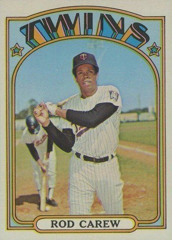 1972 Topps #695 Rod Carew Baseball Card 1972 Topps #695 Rod Carew Baseball Card