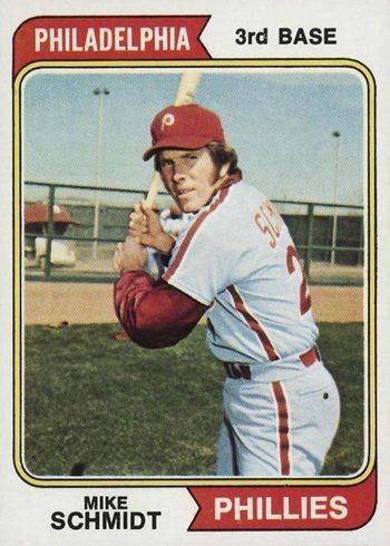 1974 Topps #283 Mike Schmidt Baseball Card 1974 Topps #283 Mike Schmidt Baseball Card
