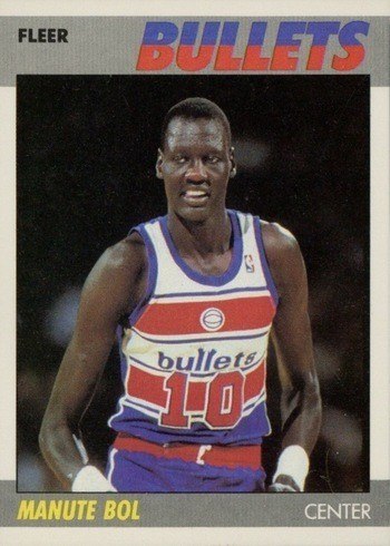 1987 Fleer #13 Manute Bol Basketball Card