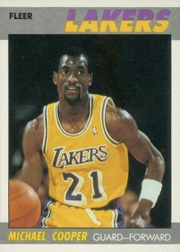 1987 Fleer #21 Michael Cooper Basketball Card 1987 Fleer #21 Michael Cooper Basketball Card