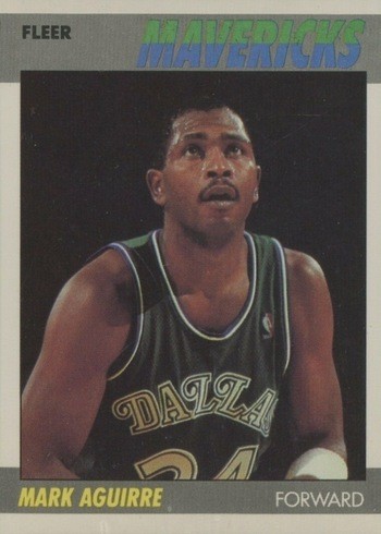 1987 Fleer #3 Mark Aguirre Basketball Card 1987 Fleer #3 Mark Aguirre Basketball Card