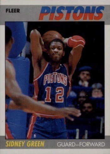 1987 Fleer #44 Sidney Green Basketball Card