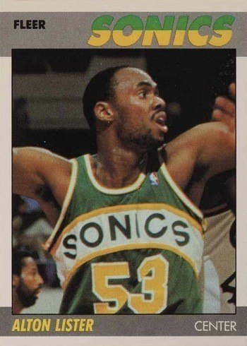 1987 Fleer #64 Alton Lister Basketball Card